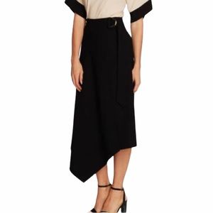 VINCE CAMUTO Textured Twill Asymmetrical Skirt NWT